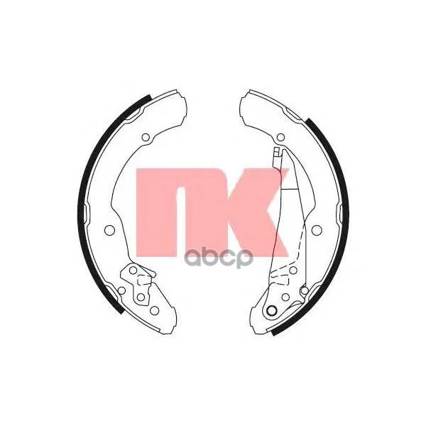 Колодки Торм.Бар.Skoda Octavia 95-04/Roomster 06-/Vw Caddy 95-04 Nk 2743631 Nk арт. 2743631