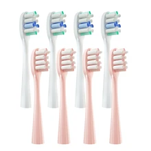 Cabeças de escova de dentes adequadas 12 pces substituição para usmile y1/u1/u2 rosa inteligente dente elétrico limpo substituir cabeças de escova presente dental