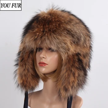 

Hot Sell Unisex Wholeskin Real Fox Fur Bomber Hats Men&Women Winter Warm Fluffy Natural Fox Fur Hat Full Pelt Genuine Fur Caps