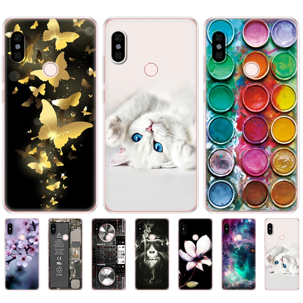 For Xiaomi Redmi Note 6 Pro Case 6.26'' Silicon Soft TPU Back Cover phone protect coque bumper | Мобильные телефоны и