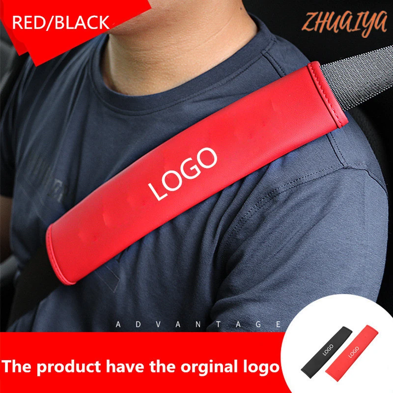 2 Pcs/Set NEW Car Styling PU material Safety Belt Cover Seat Shoulder Pad Accessories For Lexus logo NX GS RX IS ES GX LX RC ls |