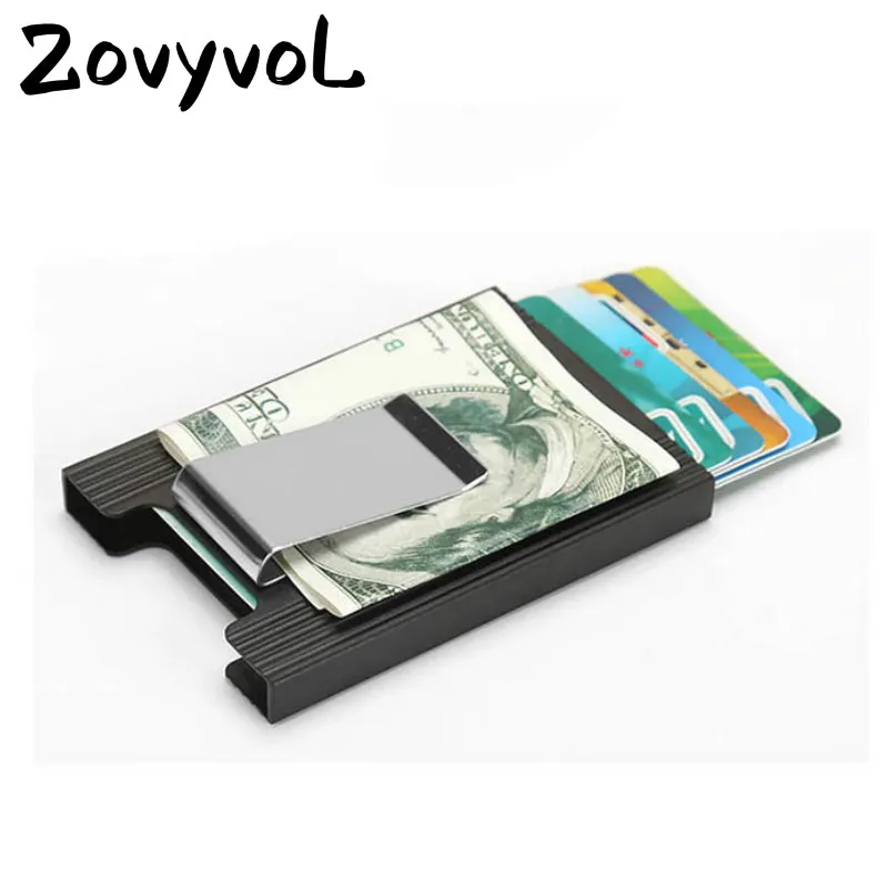 ZOVYVOL Новое поступление алюминиевый сплав Модный Твердый чехол для карт металлический бизнес-держатель для карт мужские и женские кошельки для кредитных карт