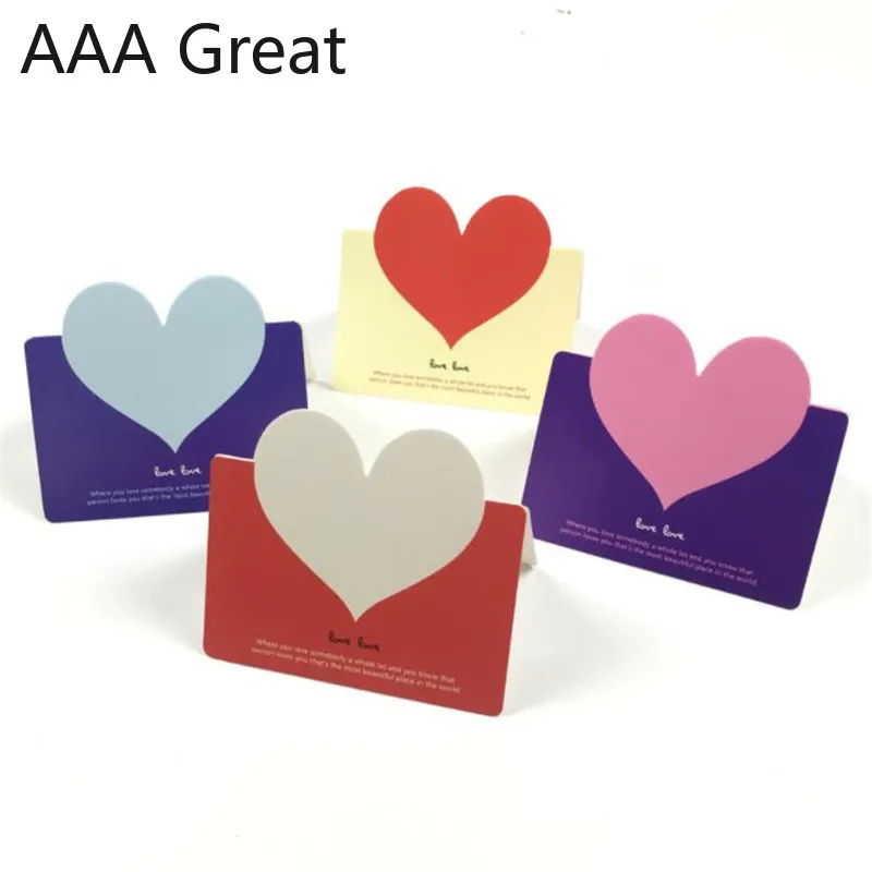  100Pcs/Lot Wedding Decoration Cards Gifts Cards Invitation Card Postcards Love Fold Birthday Party  - 4.00051E+12