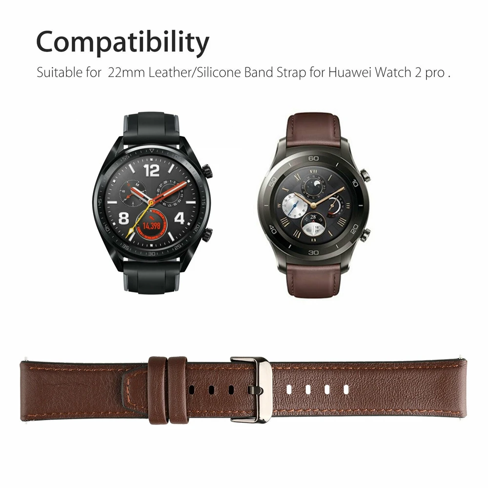 22 мм кожаный ремешок для Xiaomi Huami Amazfit Straro 2 Pace Смарт-часы для samsung gear S3/GTR 42 мм/Galaxy watch 46 мм ремешки