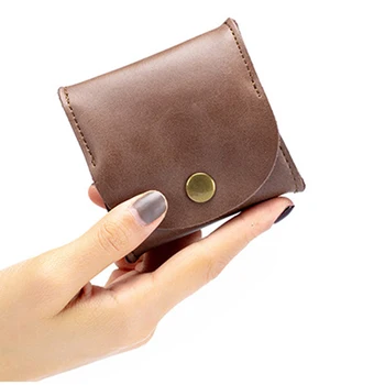 

Vintage Cowhide Leather Men Women Coin Purse Genuine Leather Hasp Coin Wallet Retro Key Holder Small Money Bag Mini Clutch Bag