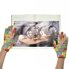 Guantes cálidos con estampado 3D para hombre y mujer, Manopla con estampado divertido de Smiley, para entrenamiento, ocio al aire libre, a prueba de viento, para pantalla táctil, para invierno y otoño