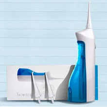 Электрическая зубная нить портативный очиститель зубной нити 360 градусов вращающееся сопло 0,7 мм импульсный 1200 раз в минуту портативный зуб