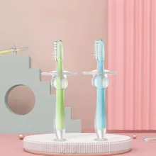 1 шт., детская мягкая силиконовая зубная щетка, детская зубная щетка для ухода за зубами, инструмент для обучения ребенка, зубная щетка, детские товары