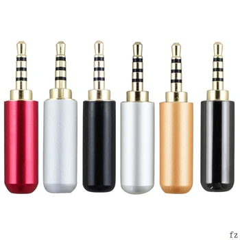 

200 Pcs 3.5 mm Male RCA Plug Audio Jack 3 Pole Gold Plated Earphone Adapter for DIY Stereo Headset or Used for Repair Earphone
