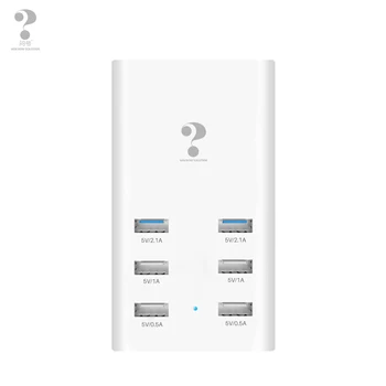 

6 Port USB Charger Fast Smart Charging Station for Smart Phone Tablet PC Mobile Phone Desktop Charger for iPhone Samsung Xiaomi