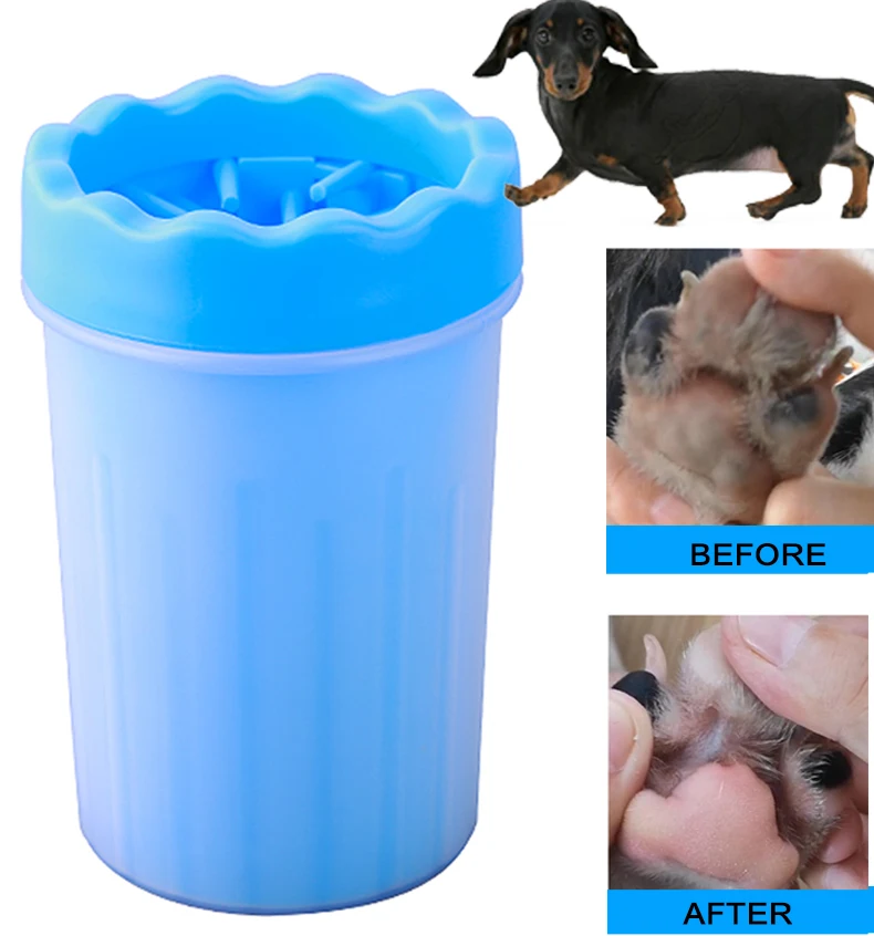 Portable Dog Paw Cleaner Dog Foot Cleaner Paw Washer Cup Paw Protector Ideal for for Small Medium Dog with Muddy Paws|Dog Combs|   - AliExpress