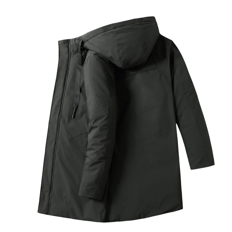 Размер 8XL 7XL 6XL зимняя куртка с хлопковой подкладкой Мужская Высококачественная парка с капюшоном Длинная толстая Свободная куртка пальто мужские непромокаемые парки