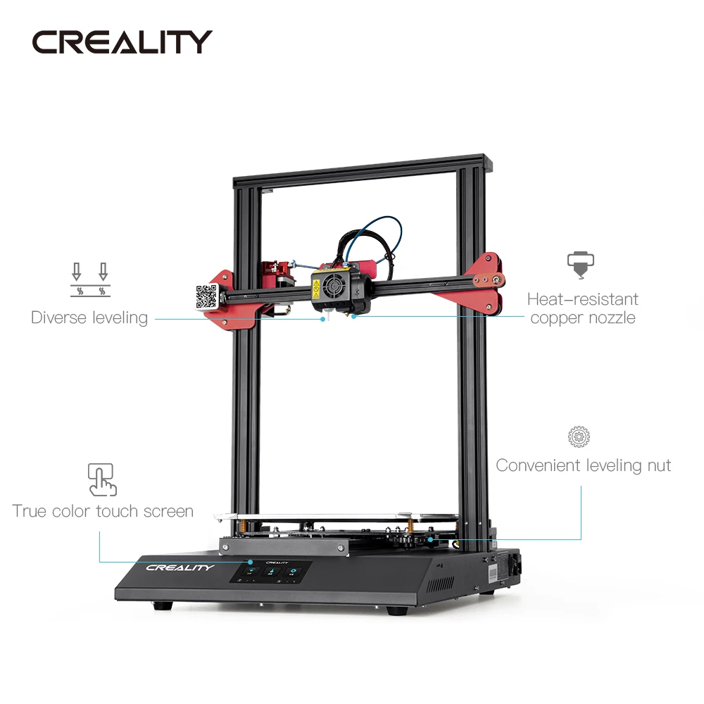 3D принтер CREALITY CR 10S Pro V2 с автоматическим выравниванием BL Touch сенсорный экран Capricorn