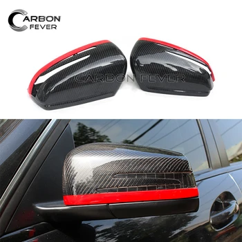 

1 Pair Replacement Carbon Fiber + ABS Mirror Cover For Mercedez C Class W204 Side Mirrors Protector CF Covers 2007 - 2013