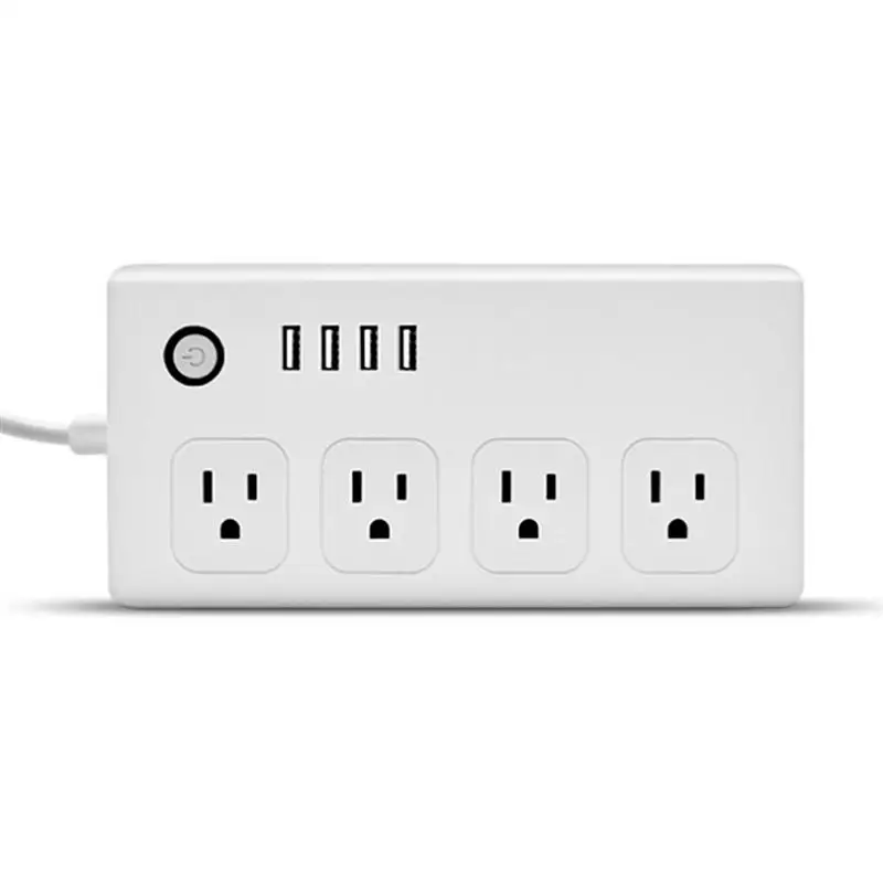 Foxnovo US Plug Smart power Strip 4 розетки переменного тока и 4 порта usb power Cube с Wi-Fi стабилизатором напряжения настенная розетка