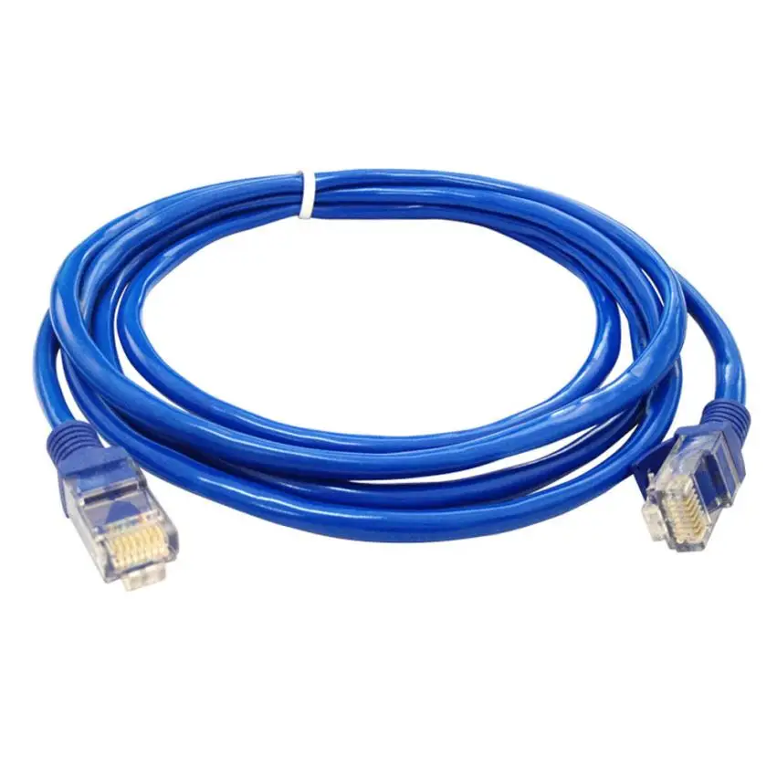 haute qualité STP IBRA® 4M CAT.7 Câble Ethernet Plat Noir UTP Haute Performance 10 Gbps 600 MHz LAN RJ45 Ethernet Router Modem Lan patch câble Réseau Câble 