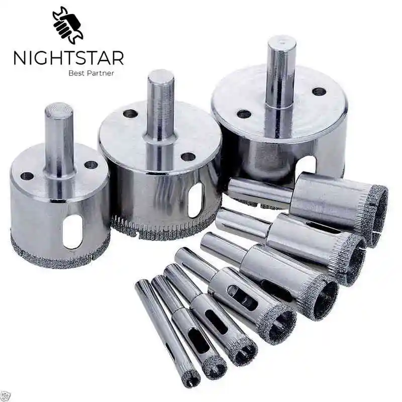 10 шт. алмазные насадки для дрели 8/10/12/14/16/18/20/22/25/50 мм|drill bit|drill bit sawsaw drill |