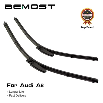 

BEMOST Car Front Window Windshield Wiper Blades Natural Rubber For Audi A8 D2/D3/D4 1994 To 2017 U Hook/Slider/Push Button