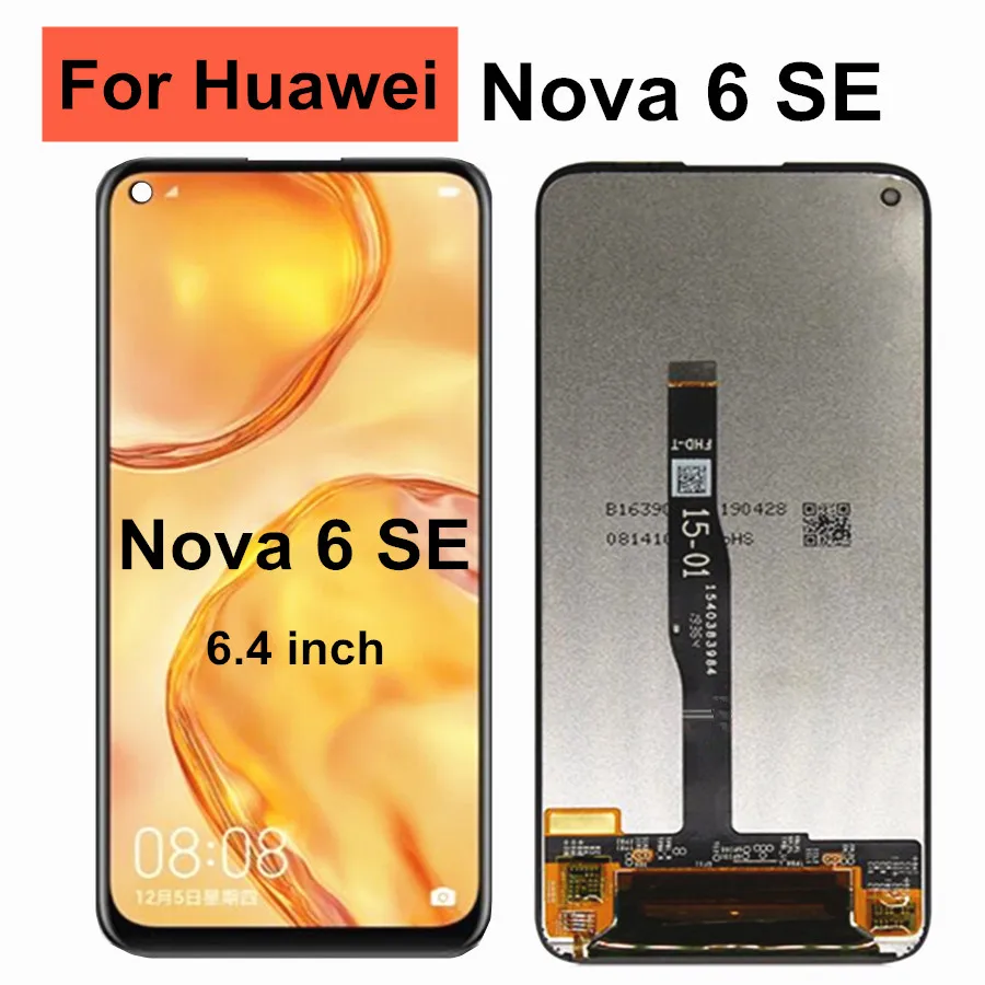 

6.4" For HUAWEI Nova 6SE LCD Display Screen Digitizer Assembly Replacement Parts For Huawei Nova 6 SE Display nova 6se
