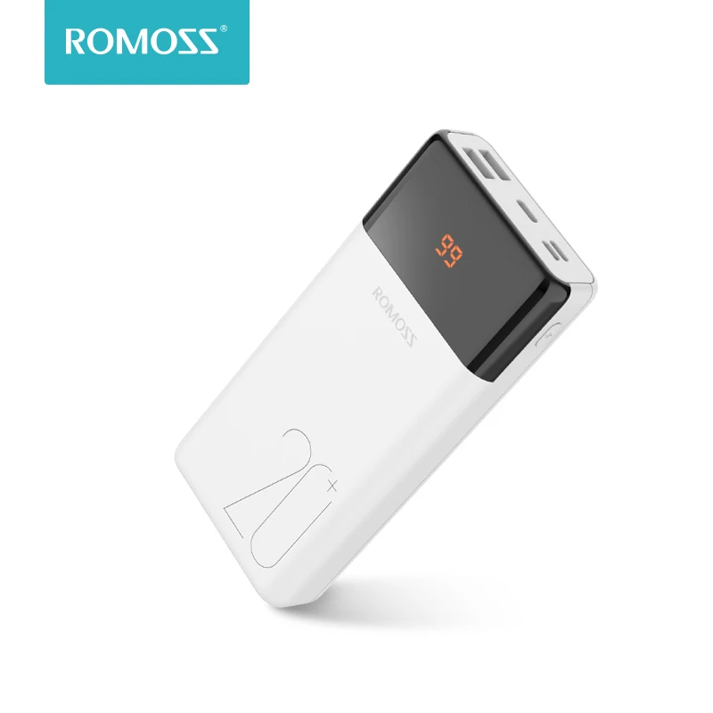 ROMOSS LT20Plus Power Bank 20000mAh QC PD 3.0 Quick Charge PoverBank 20000mAh Powerbank External Bat