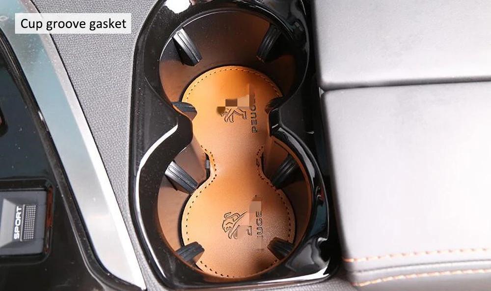 Ворота Слот коврик для межкомнатных дверей/чашки для GT- peugeot 3008 Нескользящие коврики черный/коричневый коврики