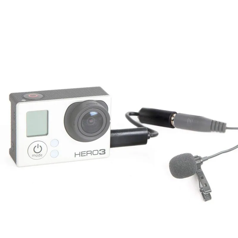 Легкий USB 3,5 мм микрофонный кабель адаптер Hero4/3 3,5 мм микрофонный кабель-адаптер для камеры Go Pro HD Hero
