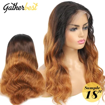 

Malaysian Body Wave Ombre Human Hair Wig Colored Wigs 1B/4/30# Human Lace Front Wigs Body Wave Blonde Human Hair Wig Half Wig