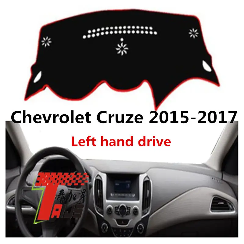 Taijs левый руль автомобиля приборной панели Крышка для Chevrolet Cruze- Анти Пыль полиэфирное волокно производство неотражающий коврик