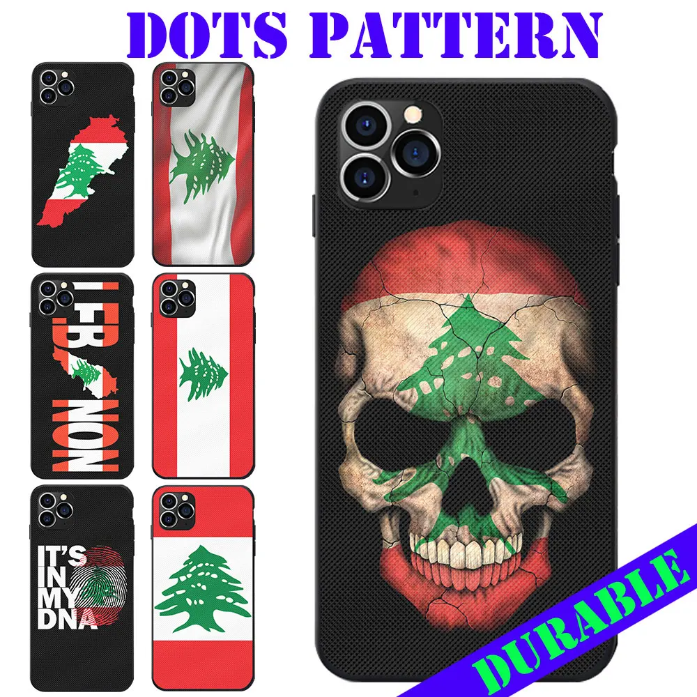 Dots Patterned TPU Phone Cases Lebanon National Flag Coat Of Arms For Samsung A20 50 70 M20 30 S7 S8 S9 S10 LITE Edge PLUS NOTE | Мобильные