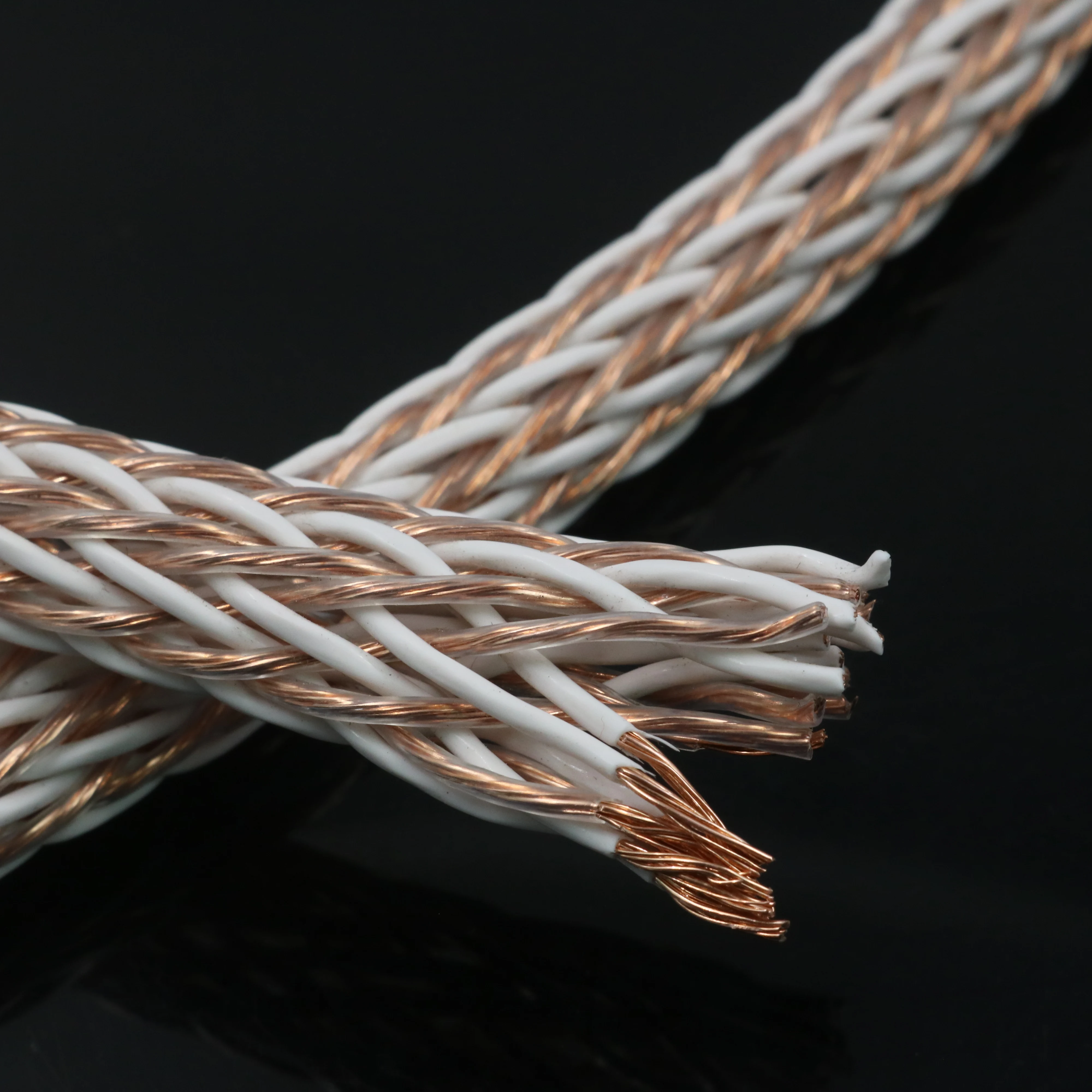 1m ~ 15m bulk XSSH audio YIVO LF SILVER EVTE LE GOLD High End Hifi 24 core OFC red pure copper 12mm кабель для динамика провод