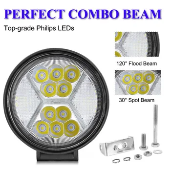 

40000LM LED Work Lights 6000K 400W Waterproof Dustproof DRL White Parts