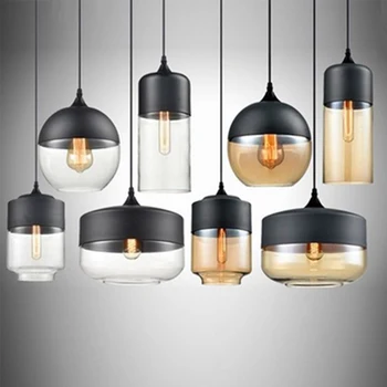

Nordic Fashion LED Pendant Lights Glass Pendant Lamp Table Bar Living Room Restaurant Lighting Hanging Lamp Kitchen Fixtures