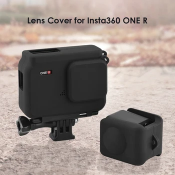 

Lens Cap Cover Lightweight Silicone Portable Quick Release for Insta360 One R Dual Lens 360 Mod Camera Decoration