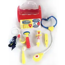 6 шт./компл. Детские ролевые игры медицинские игрушки набор Портативный Сумки из натуральной кожи Медицинский Набор Детские развивающие ролевые игры Классические игрушки подарки на Рождество