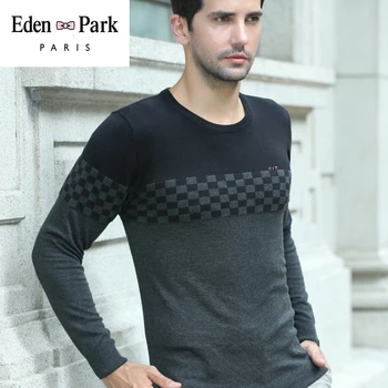 

men's brand eden park new sweater jumper color stitching Spell-fitting high-quality Pull homme men's sweater M-XXXL