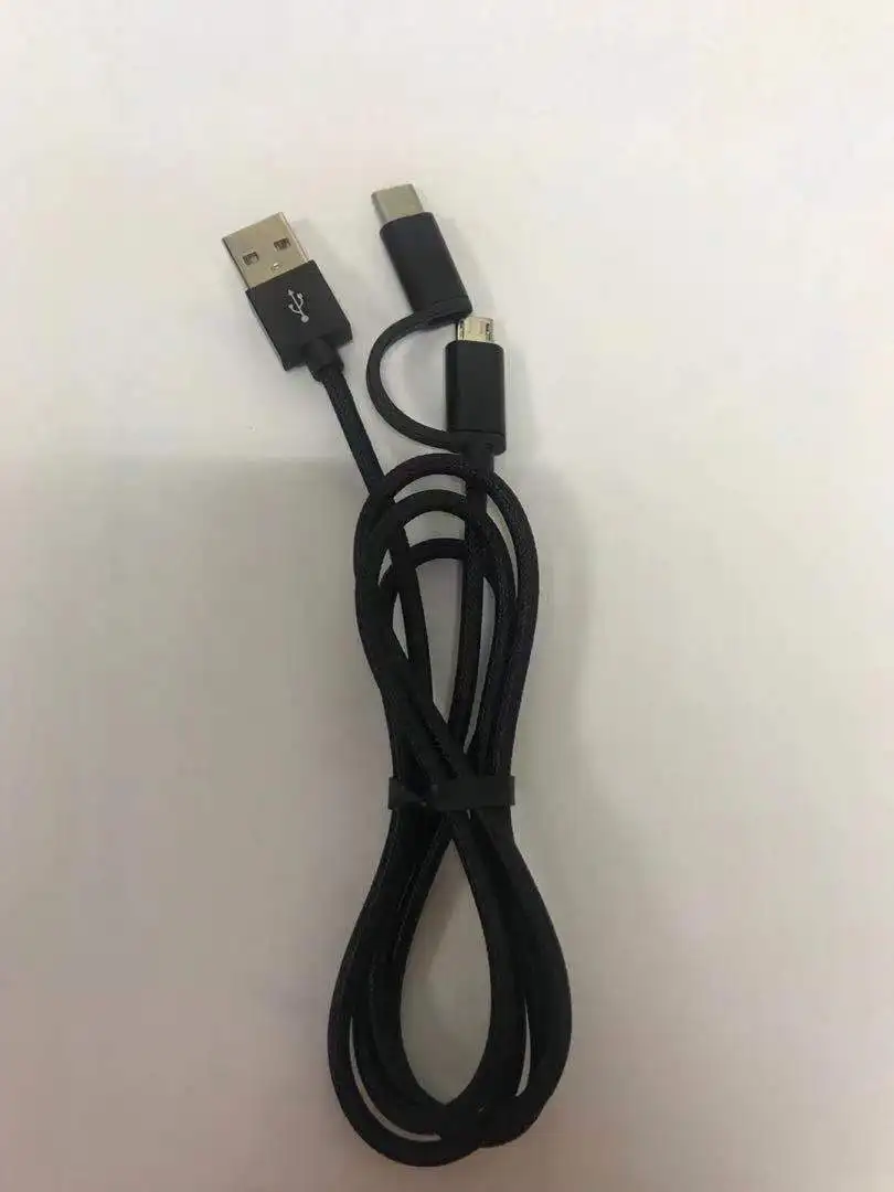 2 в 1 кабель Micro USB для быстрой зарядки кабель usb type-C для samsung Xiaomi Oneplus huawei P9