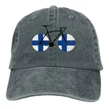 Мужская или Женская бейсбольная Кепка из окрашенной в пряжу джинсовой ткани, велосипедная бейсболка с флагом Финляндии