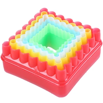 

5pcs Pastry Mold for Cake Cookie For Christmas Kitchen, Square Promotion
