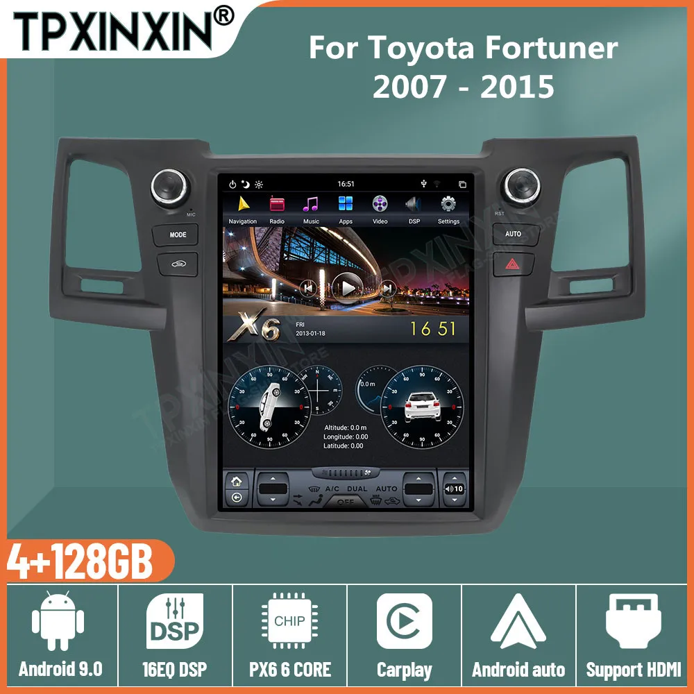 

Android Car Radio for Toyota Hilux Revo Surf Fortuner 2005 - 2015 Stereo Autoradio 2 Din Tesla Multimedia GPS Navigation Player