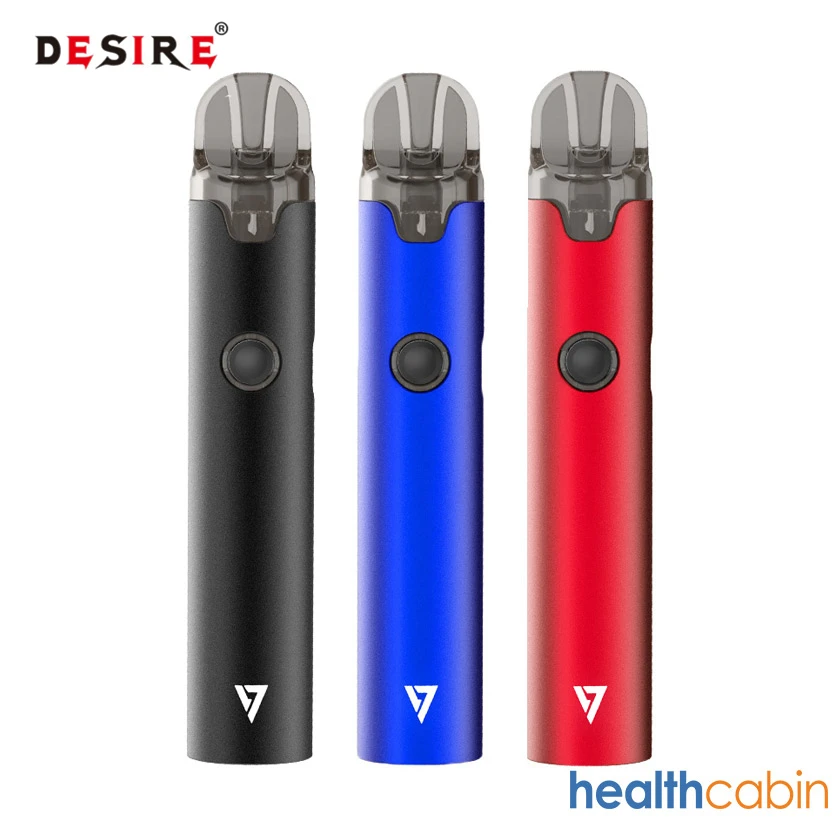 

Desire MORE Pro Pod System Kit 1000mAh Built in Battery & Replaceable Pod Cartridge & S.S Coil Vape Pen Electronic Cigarette
