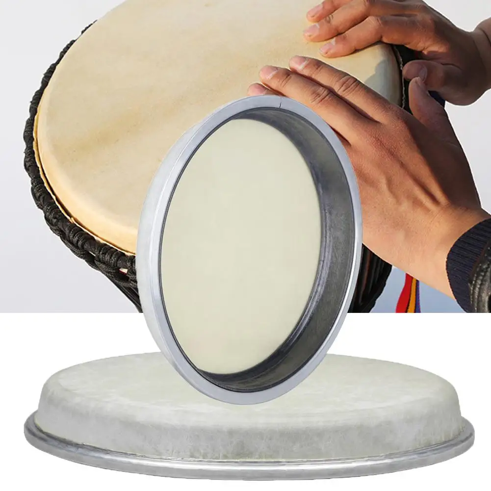 8/10 Inch African Conga Drums Head Skin Percussion Instruments Replacement Parts