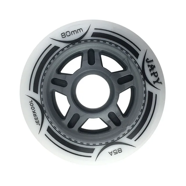 Japy Roller Skate Wheels 4 Pieces / lot 85A 80mm PU Tires Inline Skate Slalom Sliding Skating Wheel SEBA Powerslide Patines roller skating wheels
