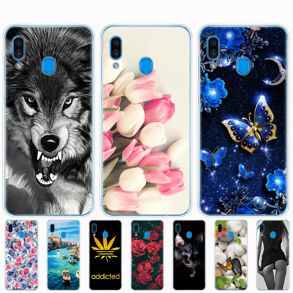 Чехол для Samsung Galaxy A30 чехол телефона задняя крышка A305F A305 бампер силиконовый