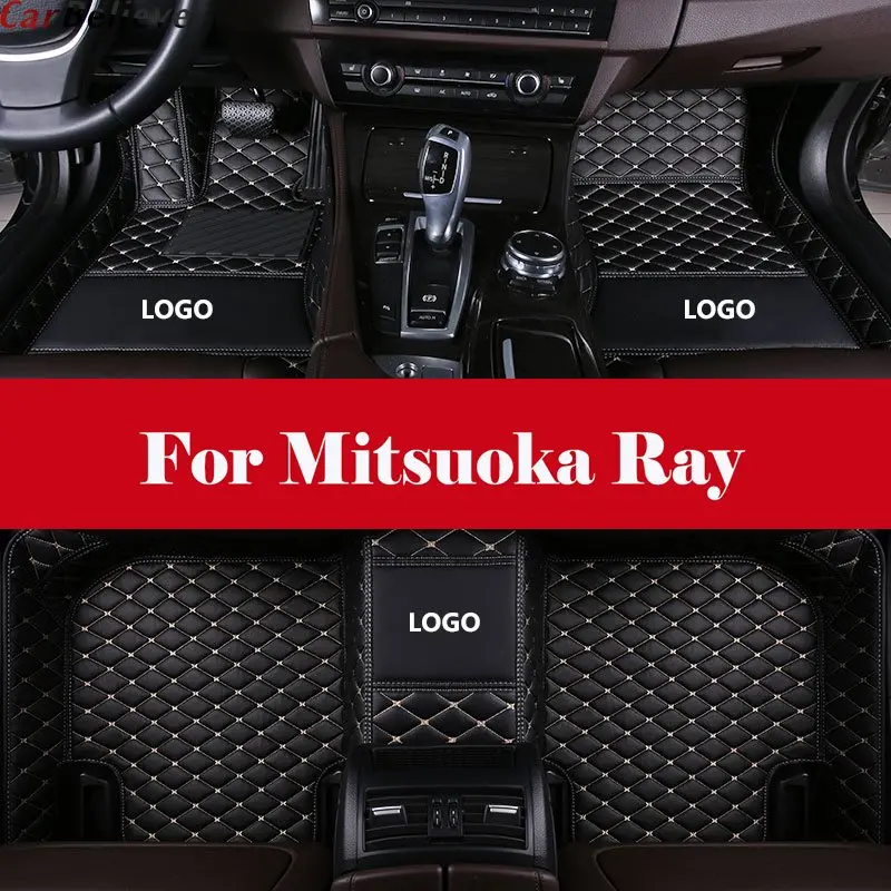 

Automobile Interior Accessories leather Luxury Custom Car Floor Mats Waterproof with Logo For Mitsuoka Ray