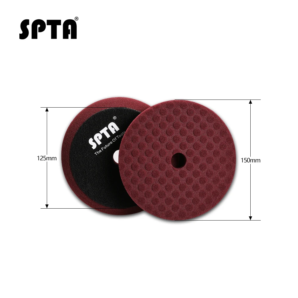 SPTA 6 дюймовый Т образный полировальный диск для 5 дюймового полировщика Сменная