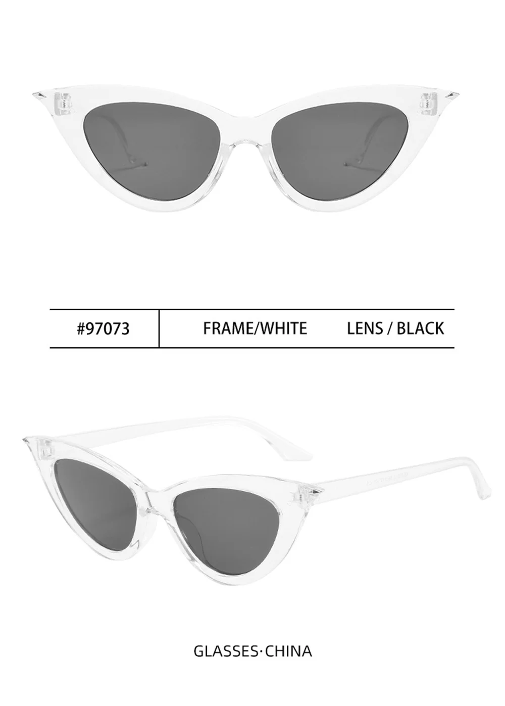 white sunglasses women UV400 Personality Cat Eye Sunglasses Trendy Driving Streamlined Sun Glasses Female Street Shooting Eyewear Brand Designer rectangle sunglasses