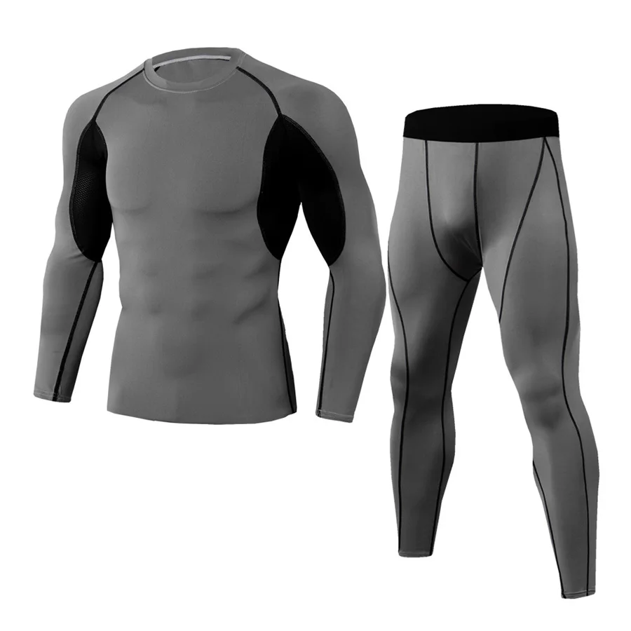 Brand Men's Thermal Underwear For Men Male Thermo Clothes Long Johns Set Tights Winter Long Compression Underwear Quick Dry under armour long johns