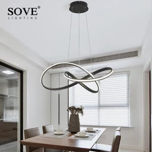 Алюминиевый современный светодиодный светильник-люстра, светодиодный светильник avize, люстра для гостиной, столовой, спальни, светильники, лампа