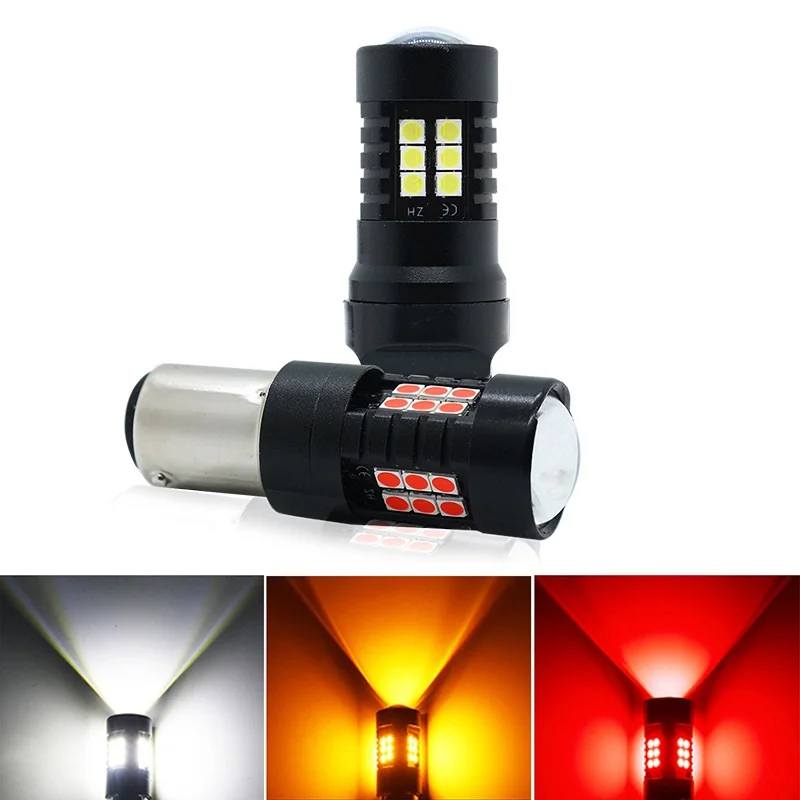 2 шт. 1156 светодиодный ba15s bau15s bay15d T20 7440 7443 3030 21smd Автомобильный указатель поворота