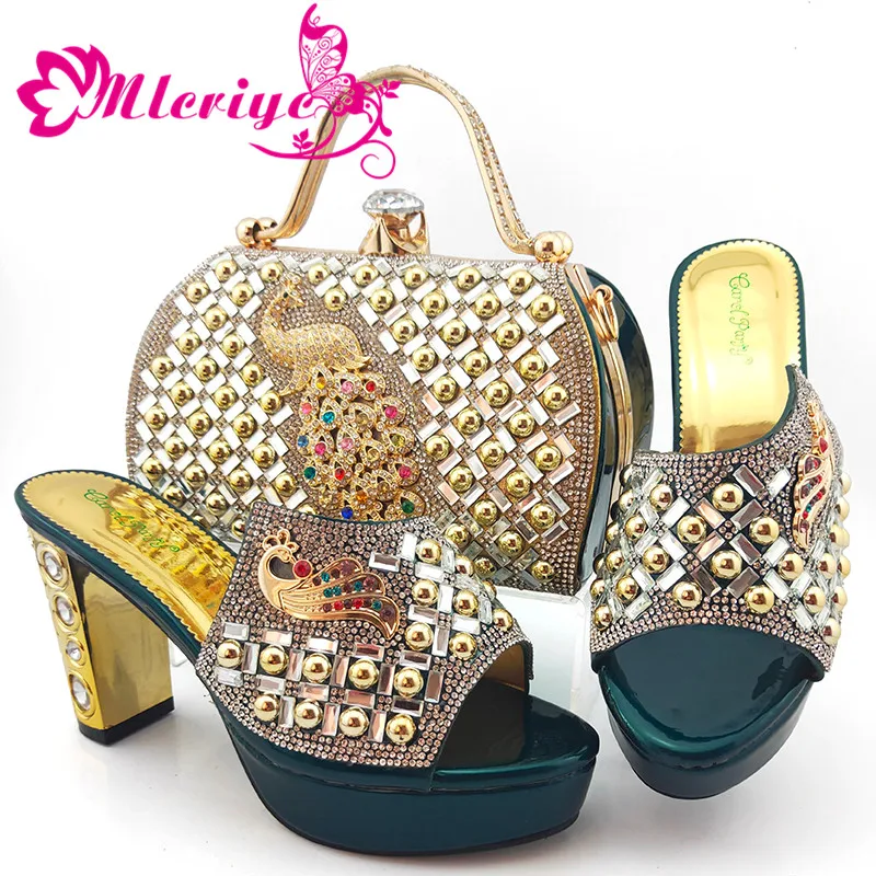 

Italian shoes and bag set African shoe with matching bag best selling ladies matching shoe and bag Nigerian shoe and bag